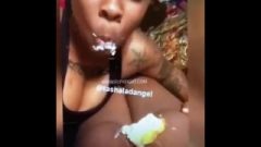 Lesbian Farts & Shits On A Cake While Her Gal Eats Shit & Farts Soaked Cake