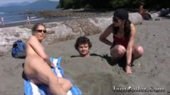 Farting In Slaves Face At Beach